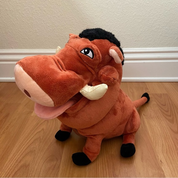 Vintage Disney Store Exclusive Authentic Original Lion King Pumbaa Plush Toy - Picture 3 of 9